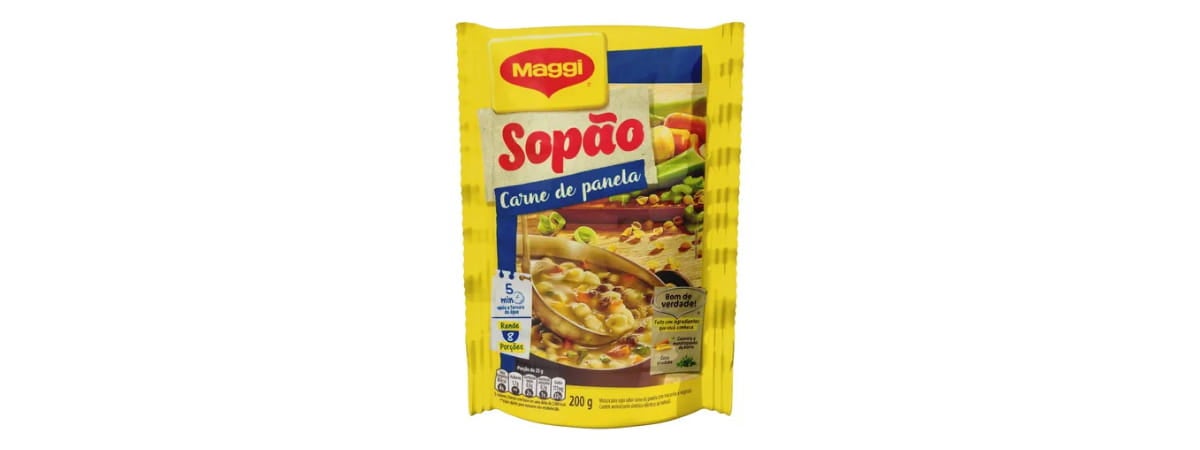 Maggi Sopão Sabor Carne de Panela 200g Nestlé Receitas Nestlé